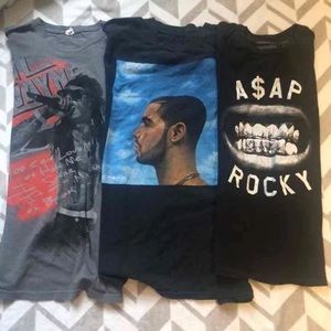 Hip-hop concert tees